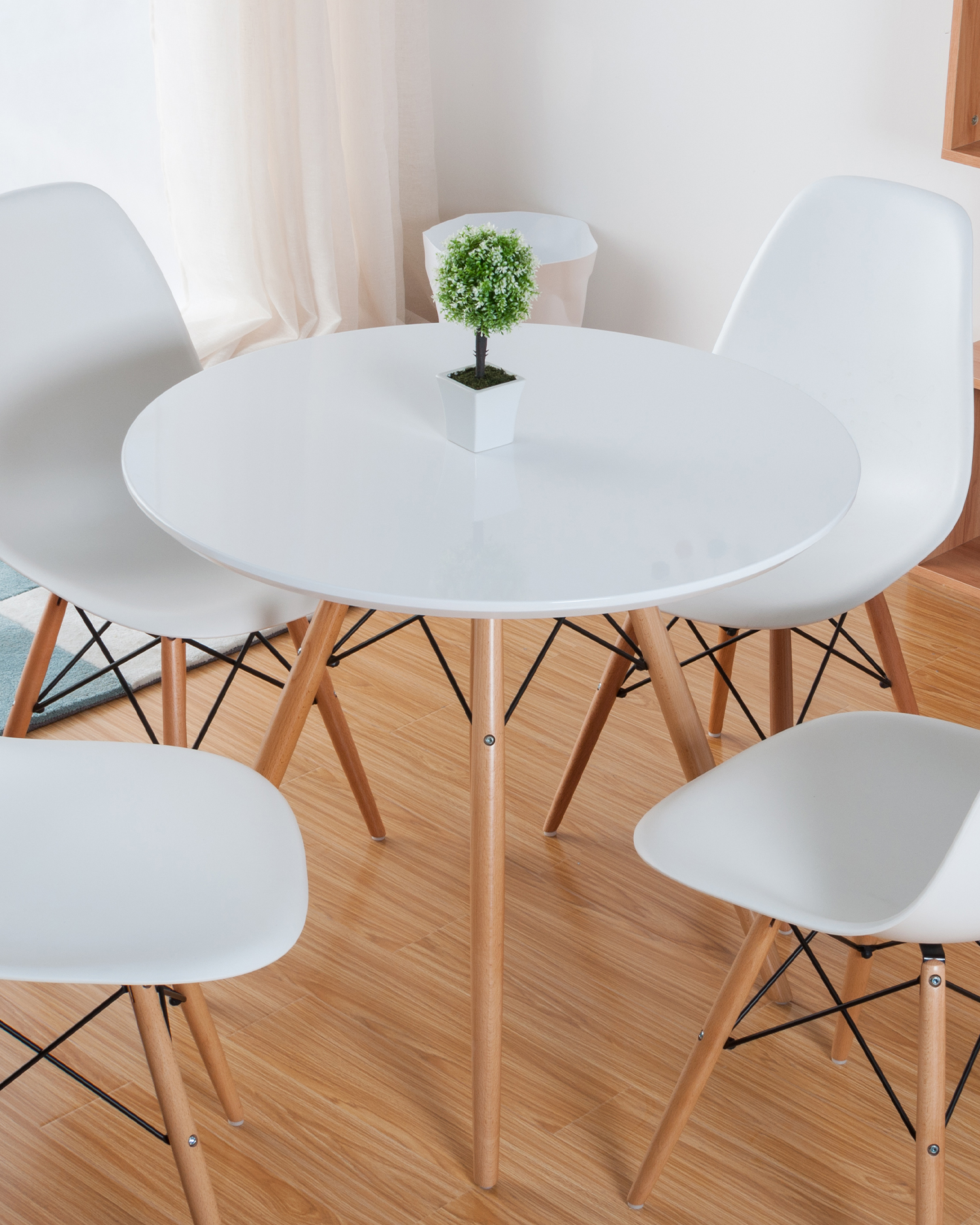 طاولة طعام خشبية مستديرة الشمال طاولة طعام خشبية مستديرة الشمال